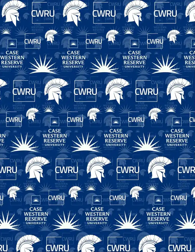 Custom Case Western Reserve University fabric sheet