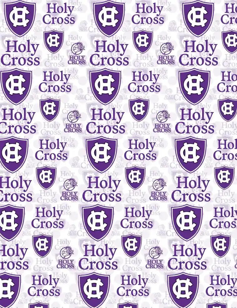 Custom College of the Holy Cross fabric sheet