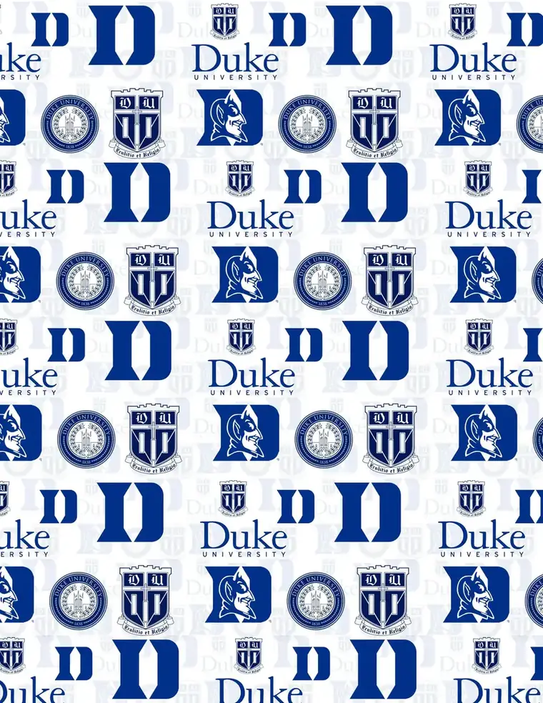 Custom Duke University fabric sheet