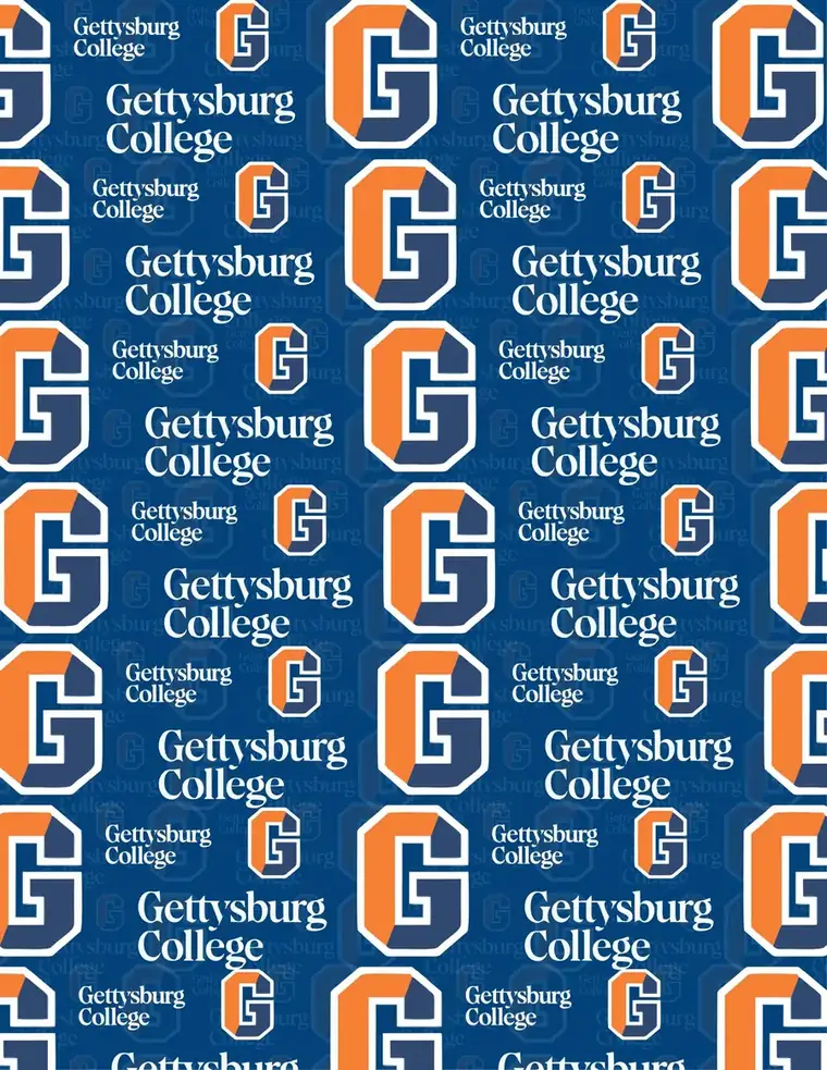 Custom Gettysburg College fabric sheet