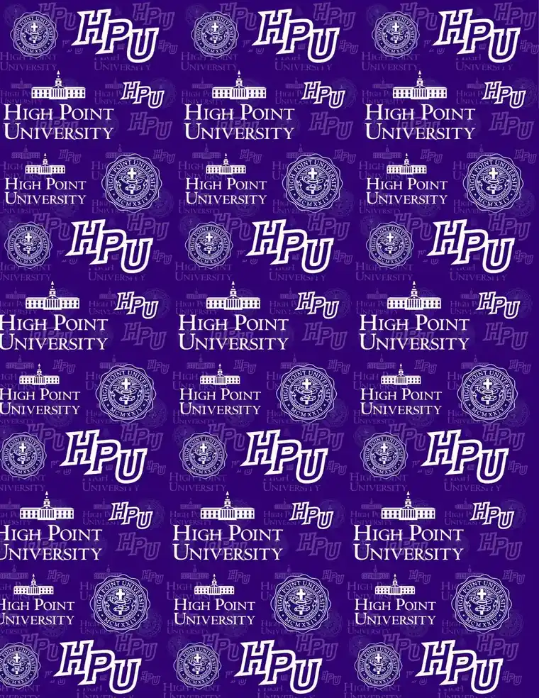 Custom High Point University fabric sheet