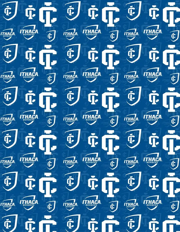 Custom Ithaca College fabric sheet
