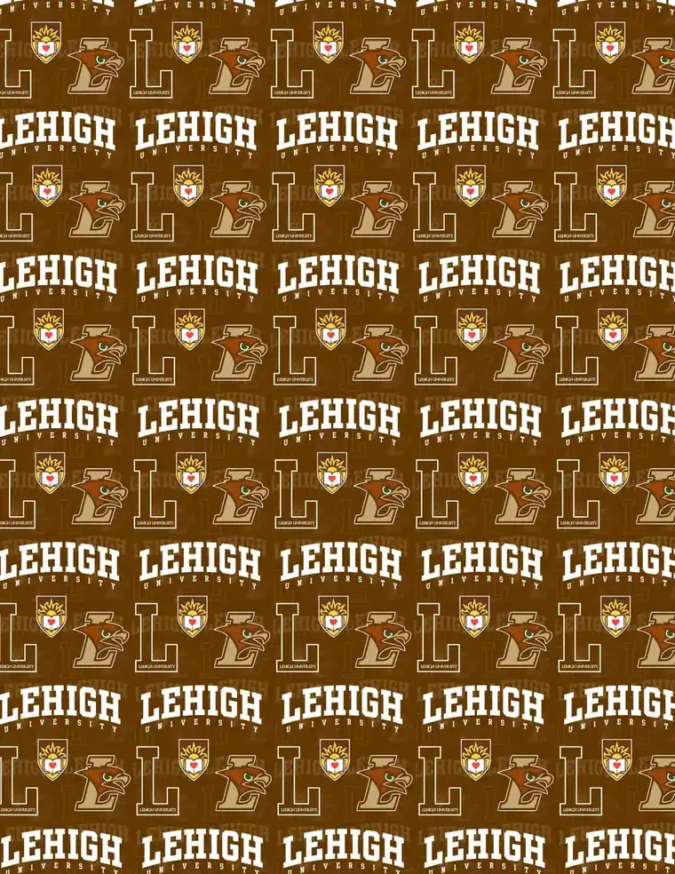 Custom Lehigh University fabric sheet