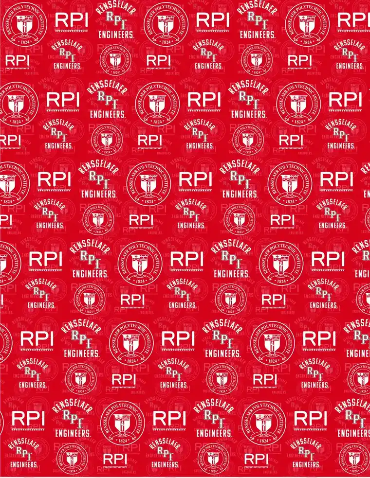 Custom Rensselaer Polytechnic Institute fabric sheet