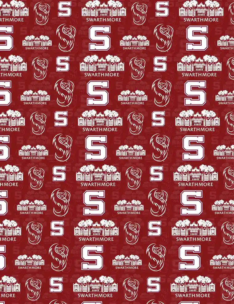 Custom Swarthmore College fabric sheet