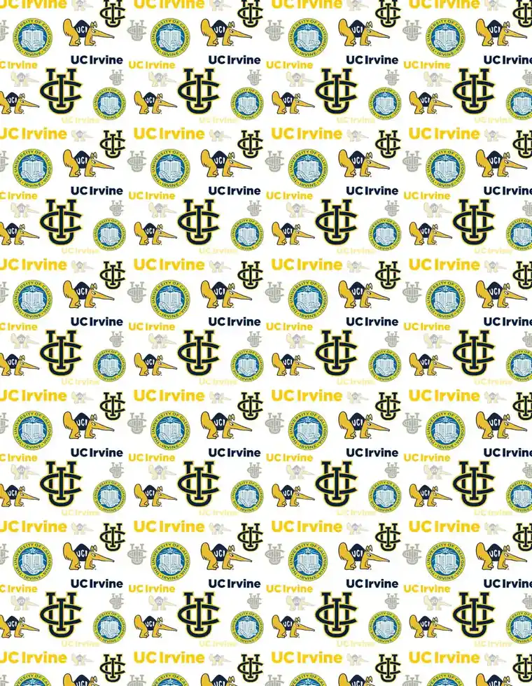 Custom UC Irvine fabric sheet