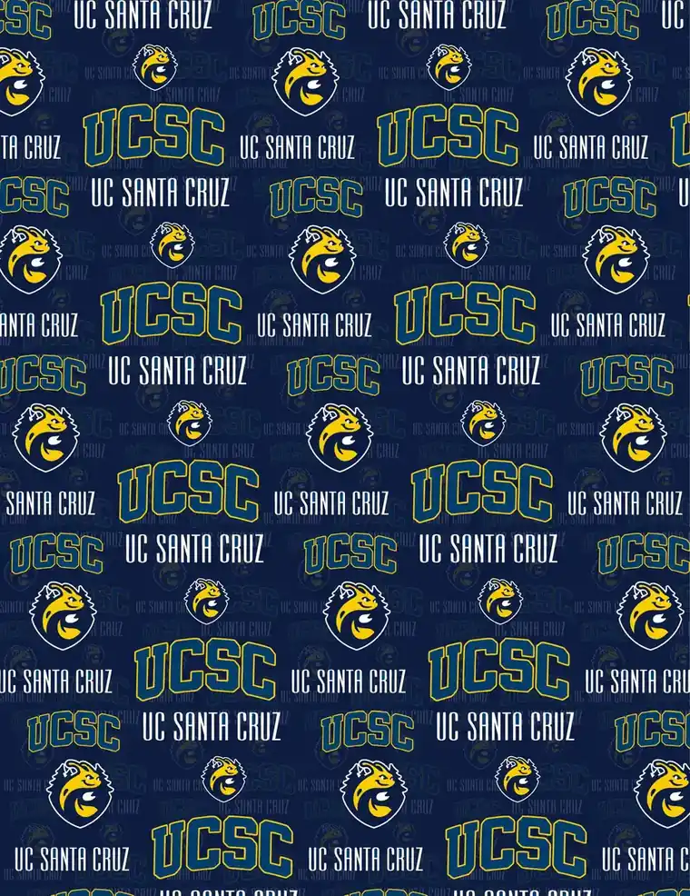 Custom UC Santa Cruz fabric sheet