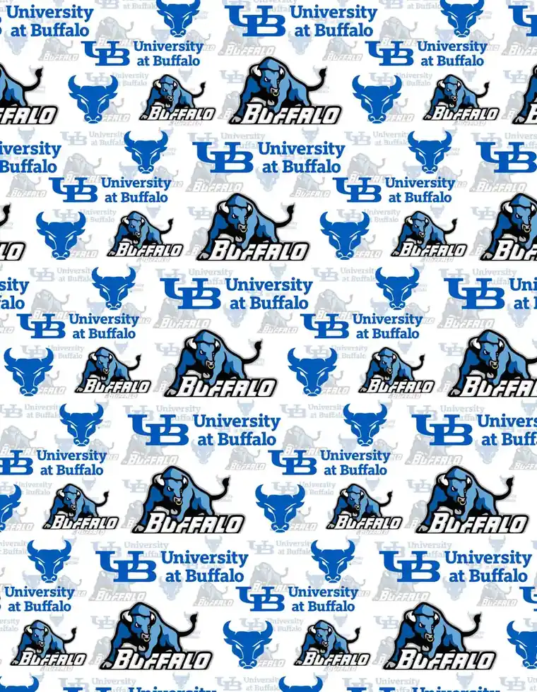 Custom University at Buffalo fabric sheet