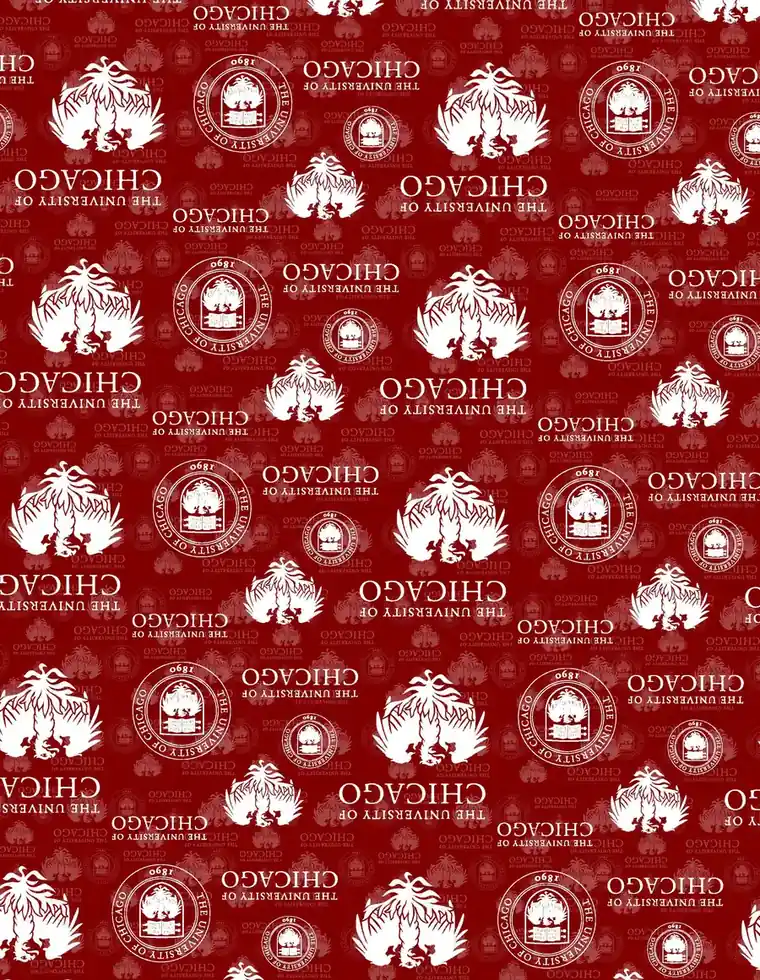 Custom University of Chicago fabric sheet