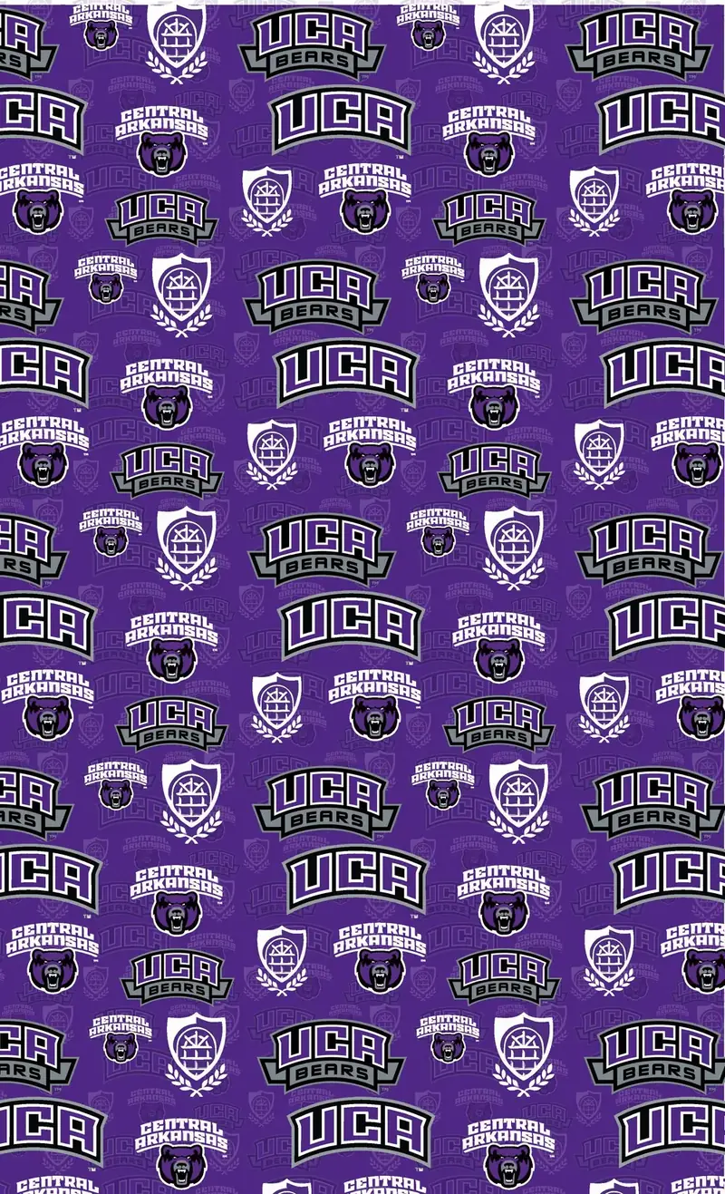 Custom Central Arkansas fabric sheet printed in school colors